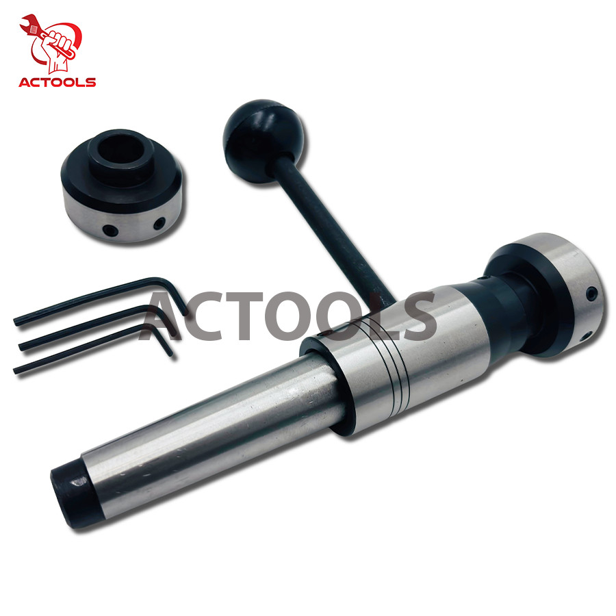 MT2 Lathe Tailstock Floating Type Die Holder Set Shank 2MT Inch Imperial Size