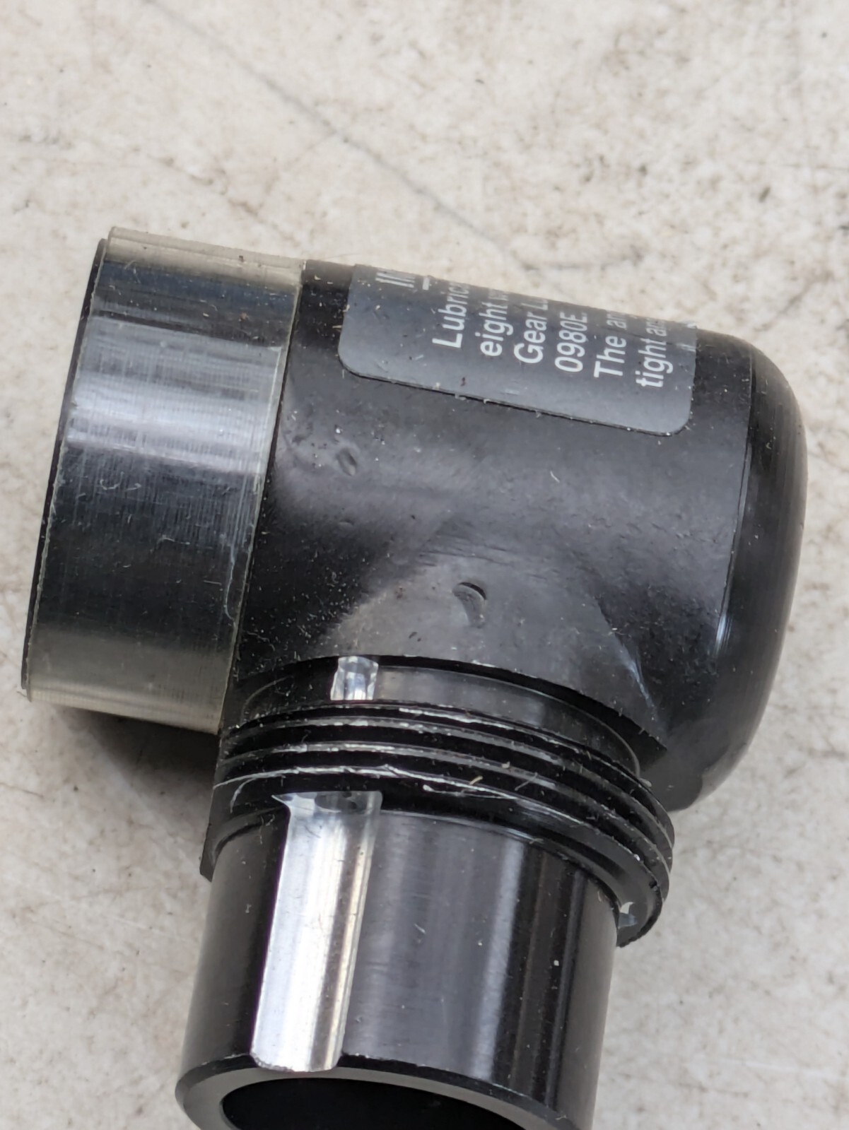 NEW DYNABRADE or DOTCO (TYPE) CAST ALUMINUM ANGLE HEAD HOUSING