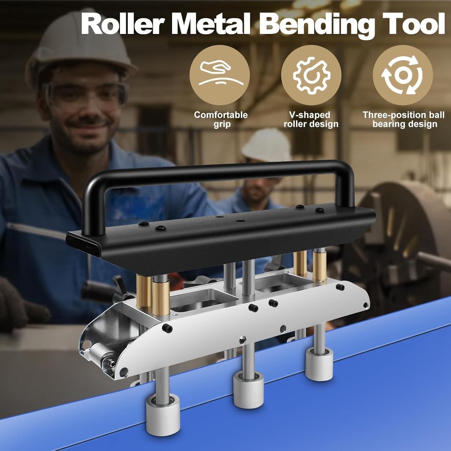 Durable 3 Station Roller Bender for Precise Metal Roofing Bends – 0-90° Angles