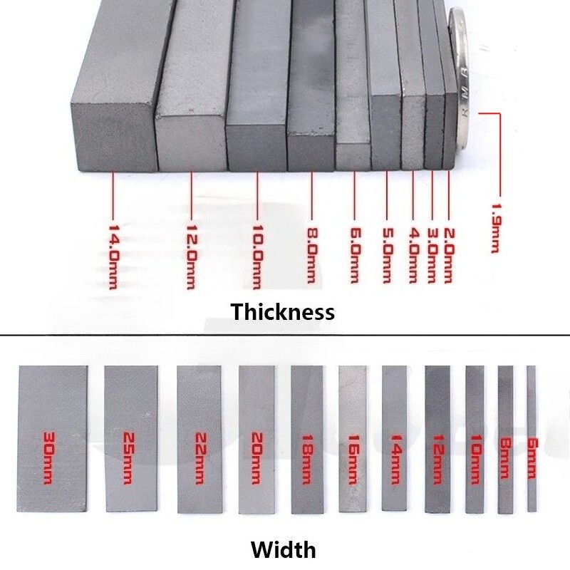 YG8 Solid Carbide Steel Sheet Plate Flat Stock Square Bar Blanks 1-12mm Thick