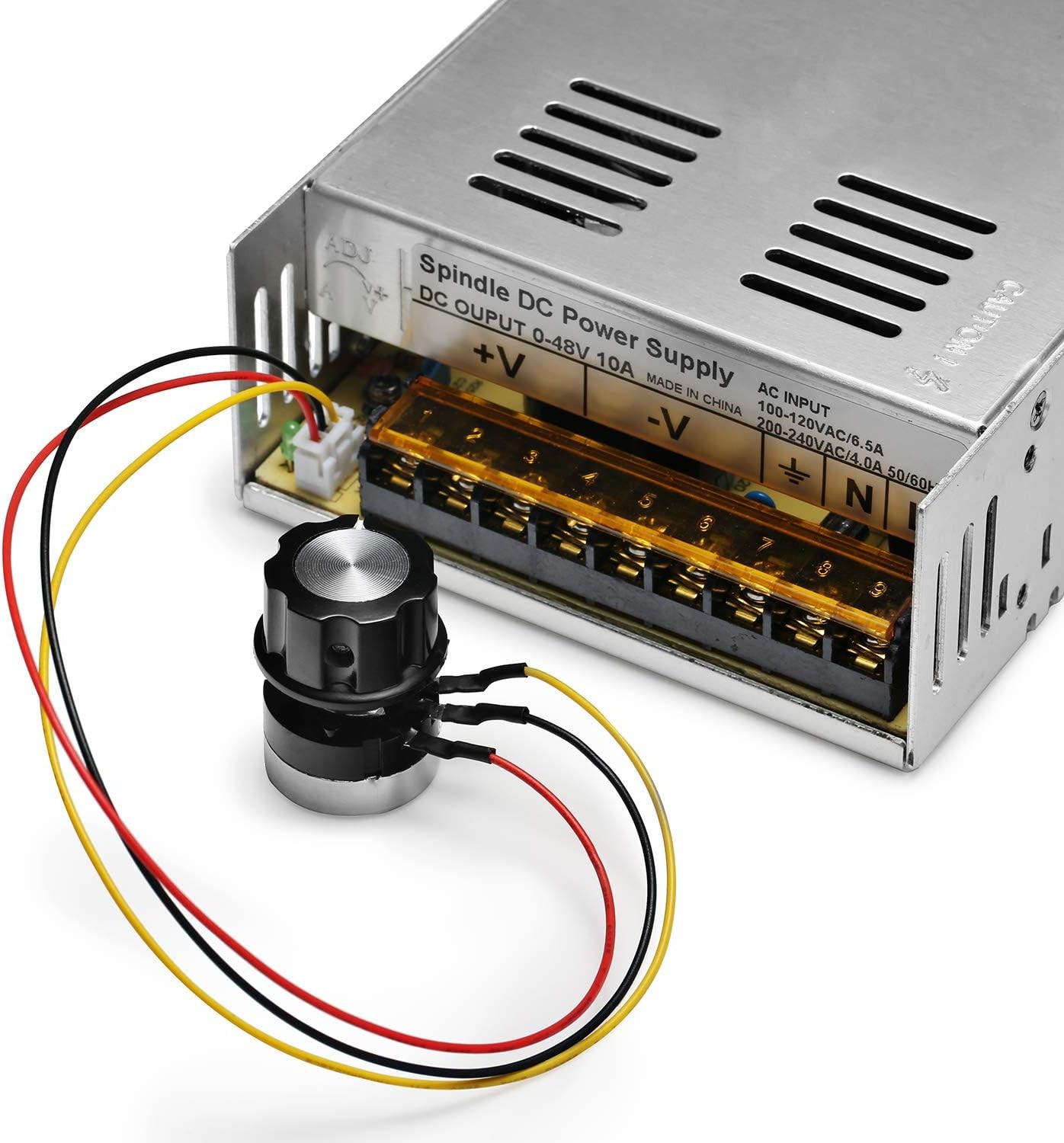 Genmitsu 300W DC Spindle Motor Kit 48V Power Supply 52mm Clamp ER11 CNC Router