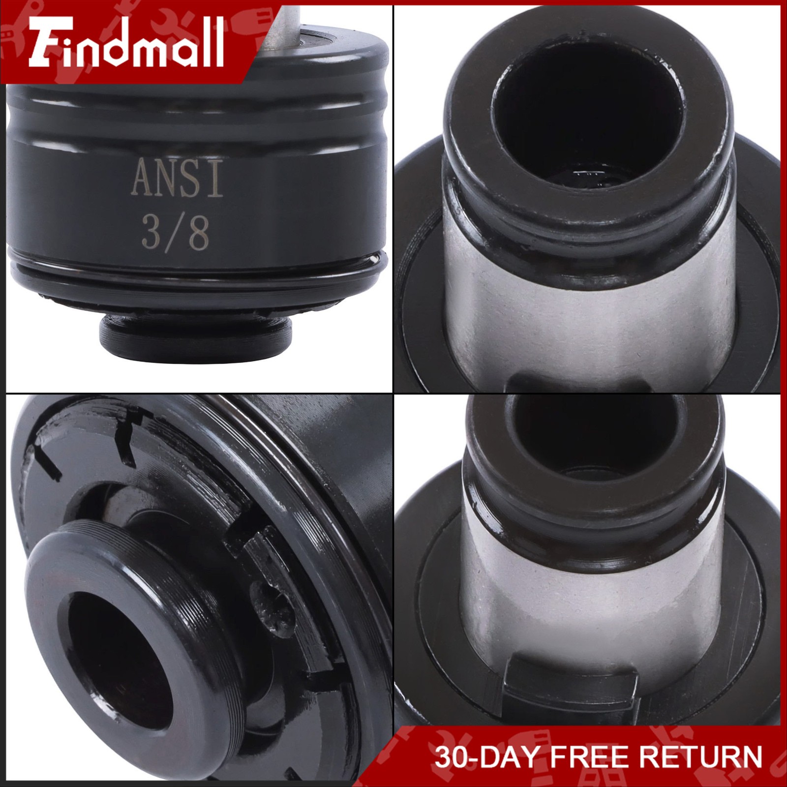 Findmall GT12 Tapping Collet Set 9Pcs 1/8″-1/2″ for Tapping Chuck