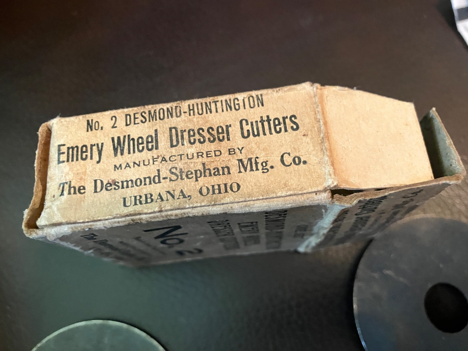 No. 2 One Set Desmond-Huntington Emery Wheel Dresser Cutters Urbana, OH