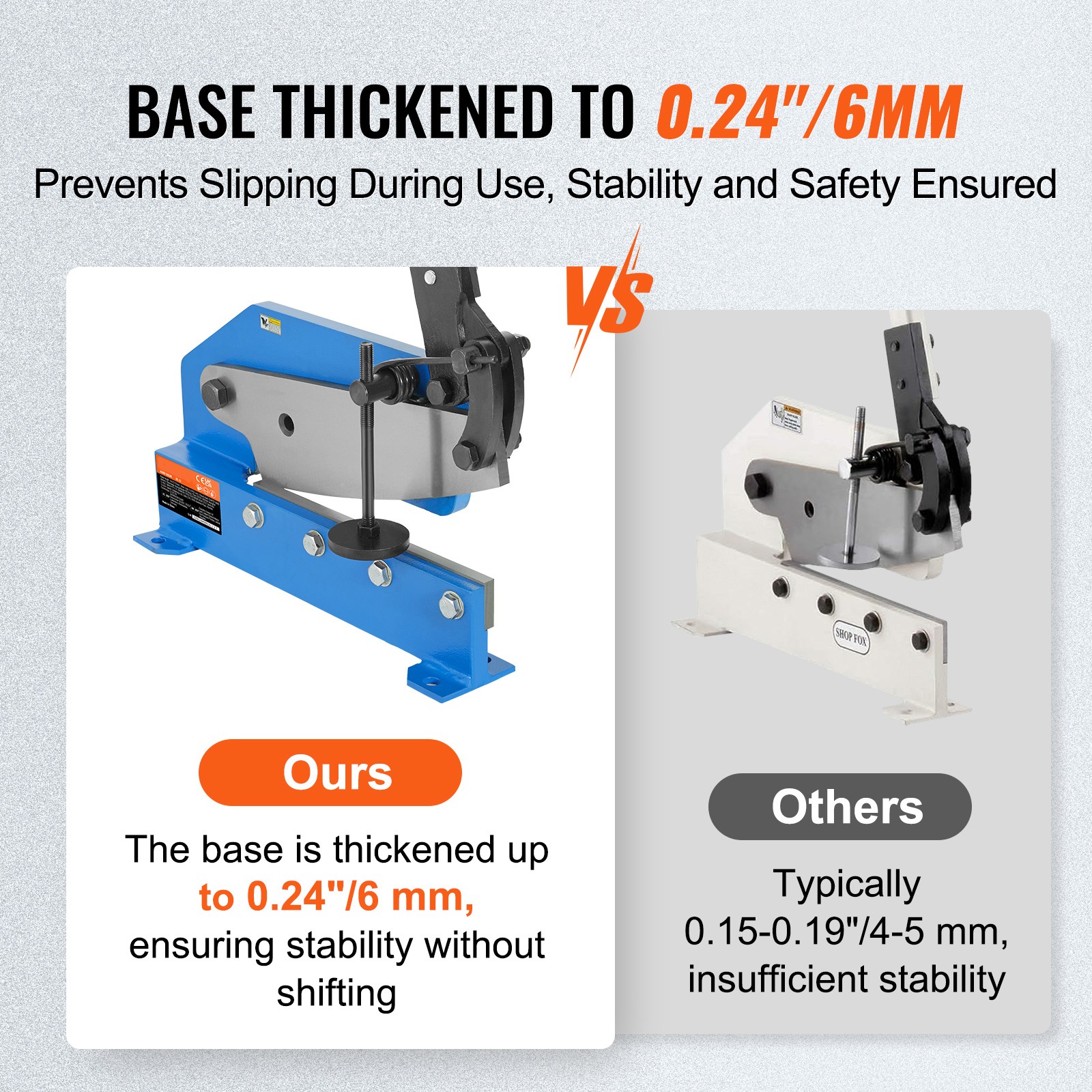 Uimoso 12″ Manual Metal Sheet Cutter for Benchtop Use, Q235 Steel Processing