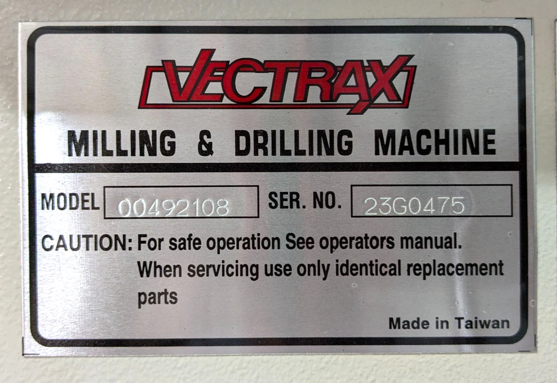 VECTRAX RF-401VS/1VTX 20" Drill Press 1-1/2HP 220V *Needs Electrical Re