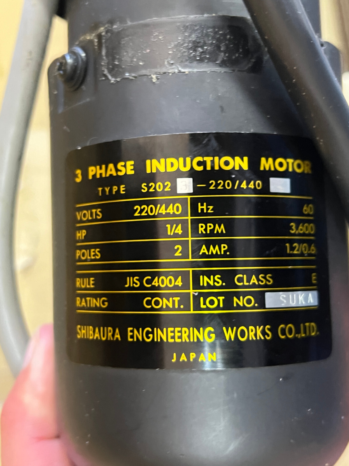 SUGINO SELFEEDER ELECTRIC DRILL, MODEL ESA-W 6030U, 3600 RPM, 3.15″ STROKE MAX,