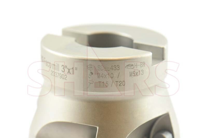 Shars 3″ Coolant Through High Feed Indexable Face Mill for SDMT Inserts NEW S[