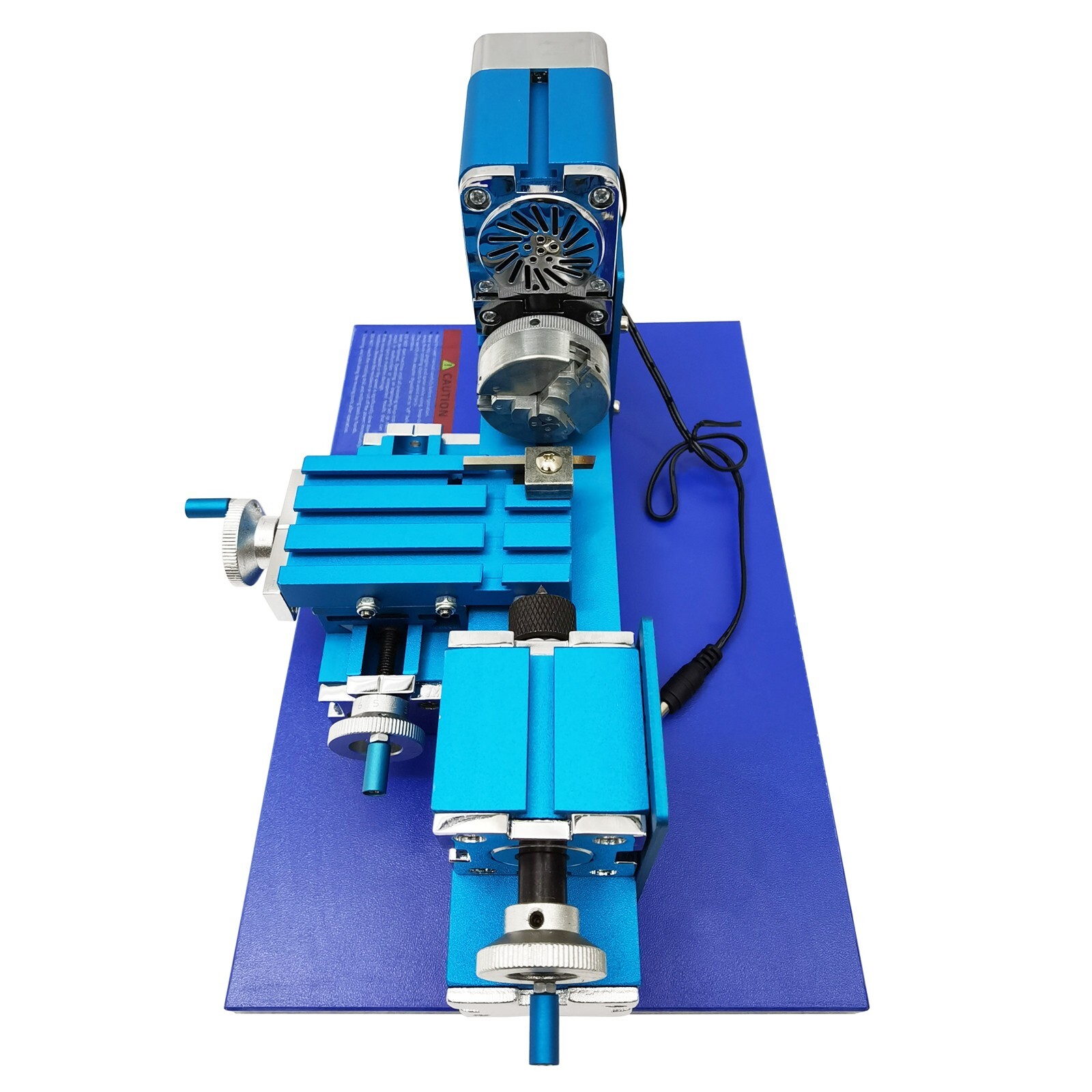 100-240V Mini Metal Lathe Machine for Woodwork,Soft Metals,Plexiglass,Plastic