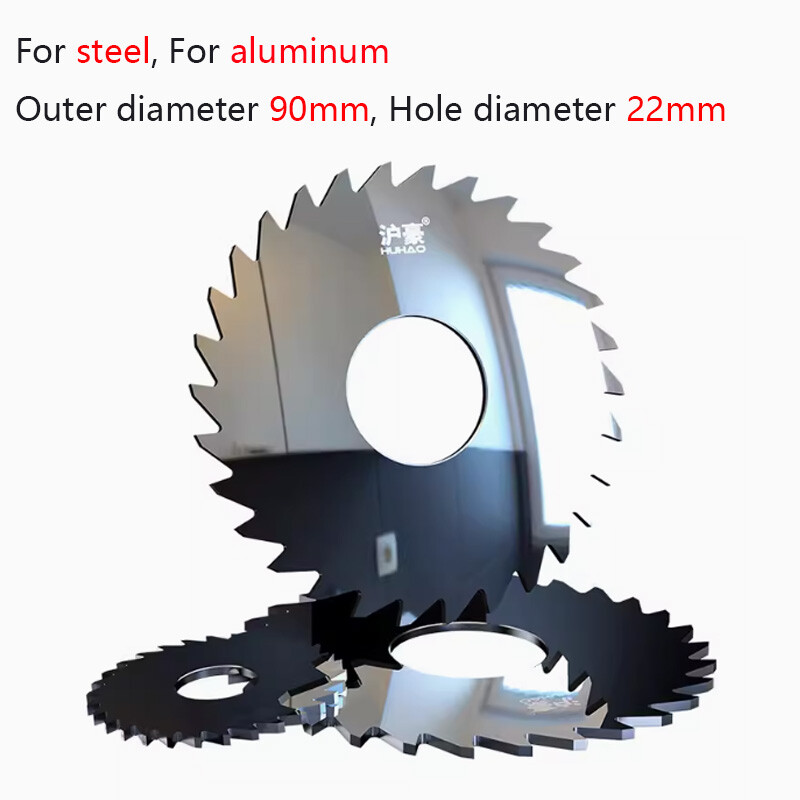 50/64/108/120T Teeth Carbide Circular Slitting Saw Cutter Cutting Tool 90mm OD