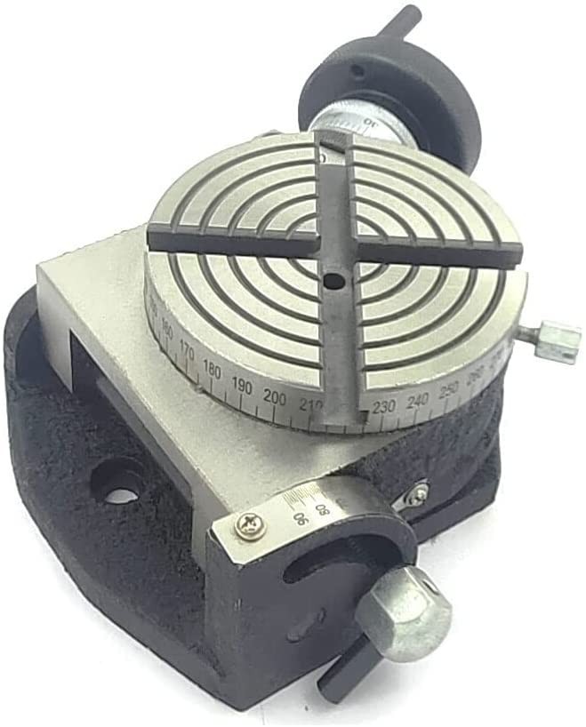 Horizontal Vertical 4″ Inch II 100mm Milling Rotary Table-USA FULFILLED