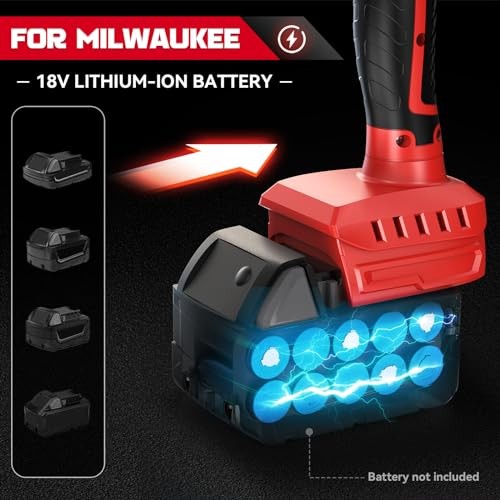 Cordless Tile Vibration Leveling Machine Compatible with Milwaukee 18V Battery,