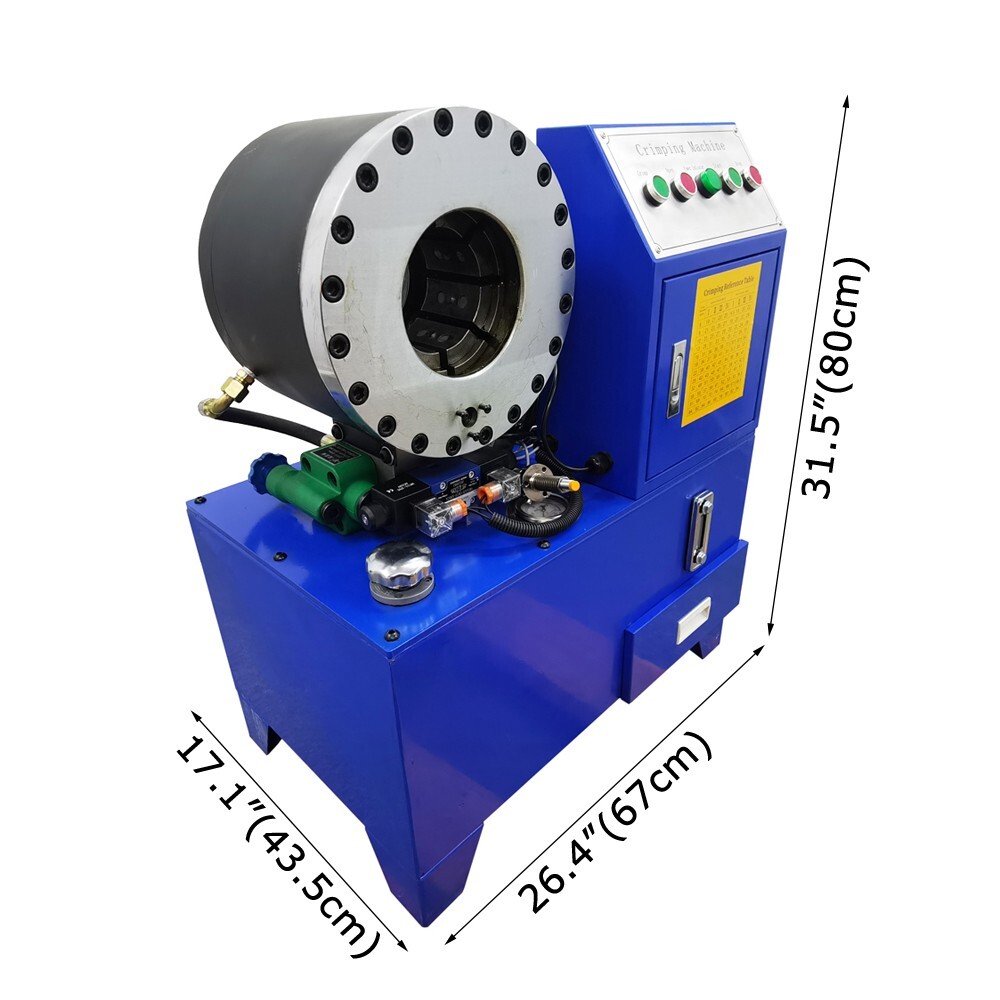 High Pressure Hose Crimper Hydraulic Pipe Shrinking Clamping Machine with 10Dies