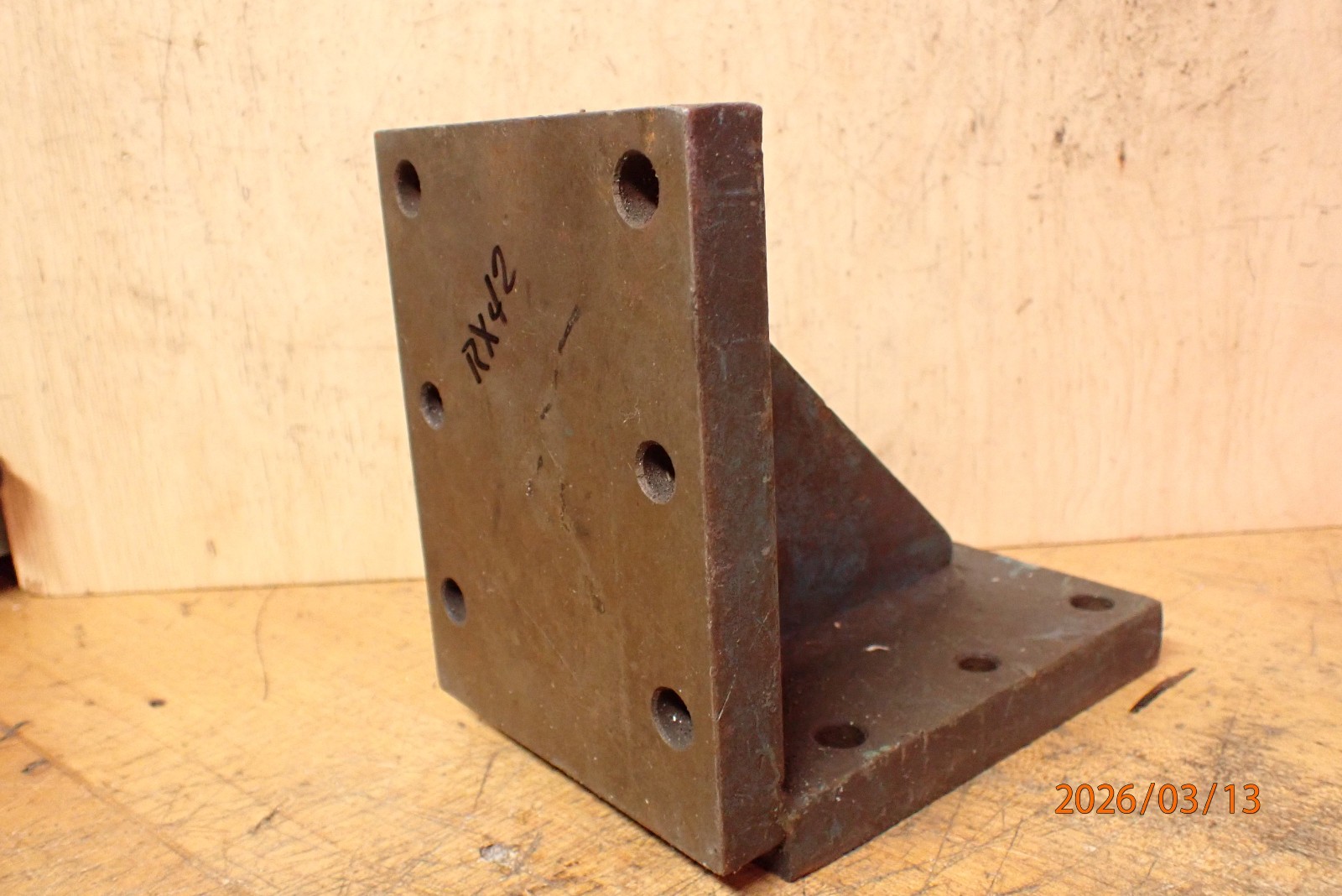LOT RX42 MACHINIST MADE ANGLE PLATE JIG FIXTURE SETUP TOOLING