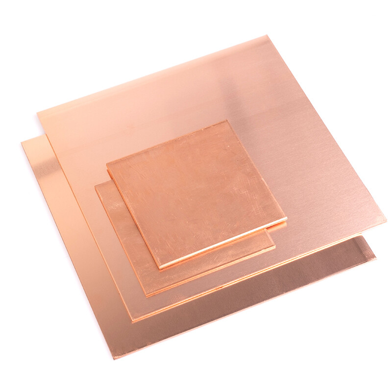 0.5mm-6mm Thick 99.9% T2 Pure Copper Plate Sheet Copper Block Laser Cut 39 Sizes
