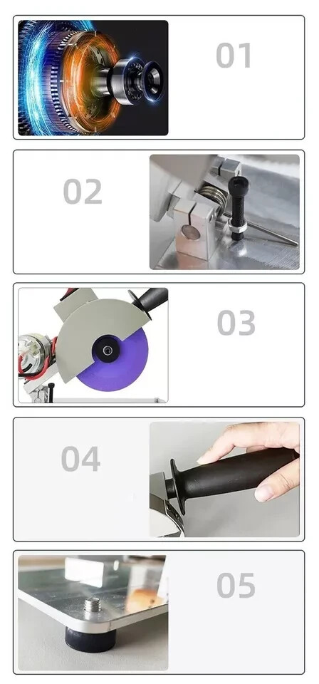 Electric Mini Tabletop Lens Cutter Wood Aluminum Resin Lens Cutting Machine 96W