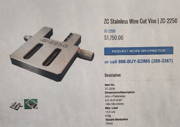 ZC Stainless Steel Wire Cut Vise in case – ZC-2250