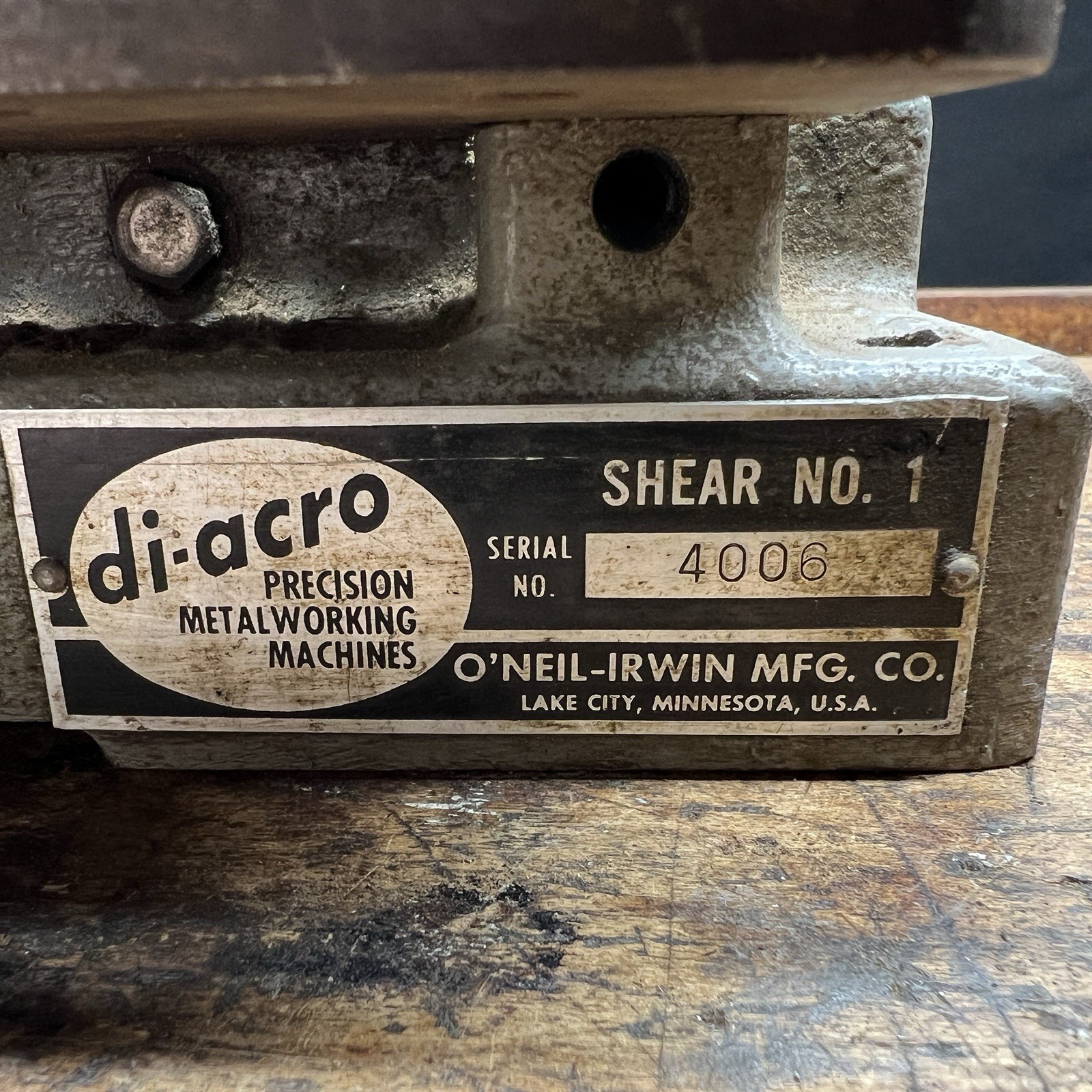 DIACRO #1 Hand Shear/ Notcher