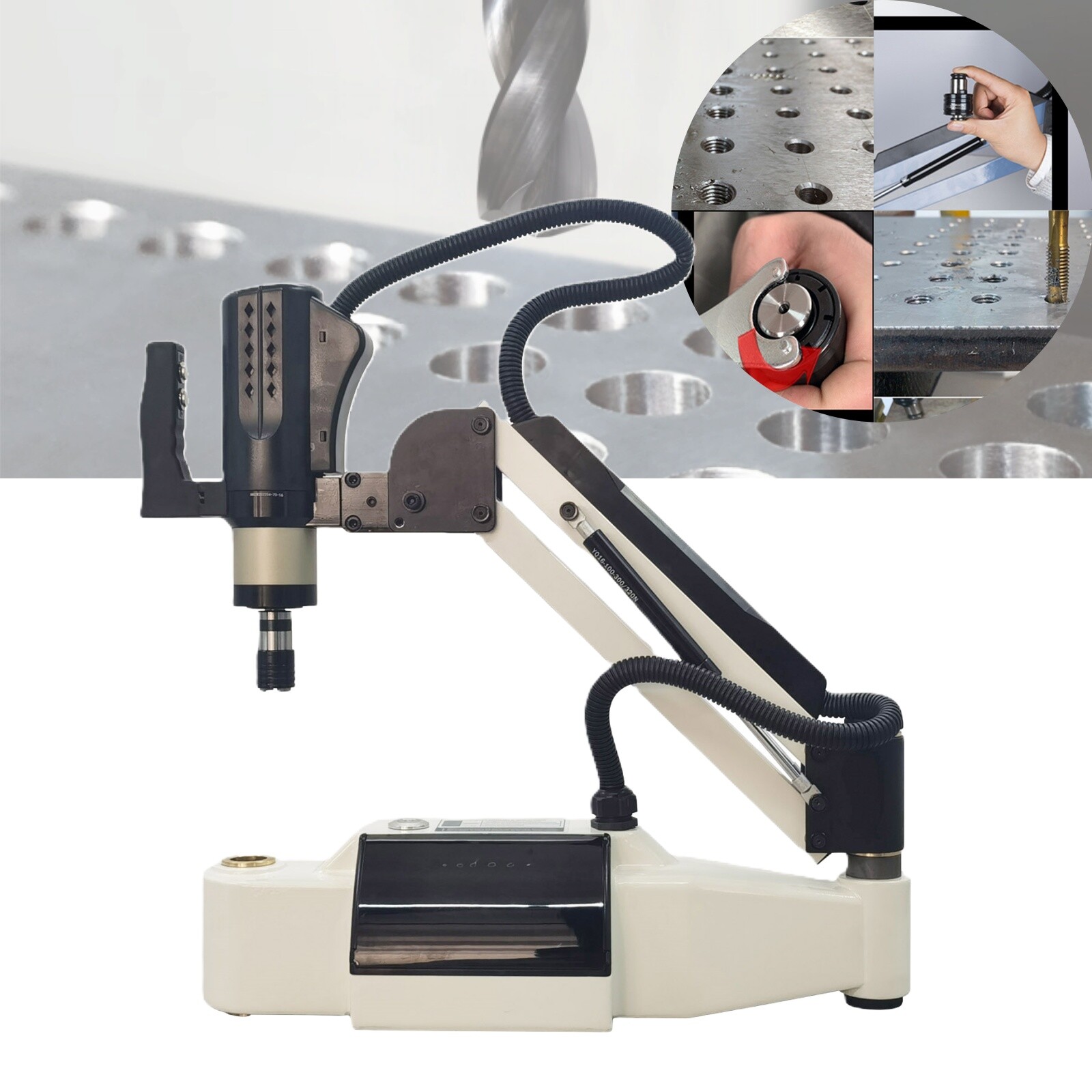 220V M6-M36 Universal 360° Touch Screen Tapping Machine 2KW GT24 Portable Tapper