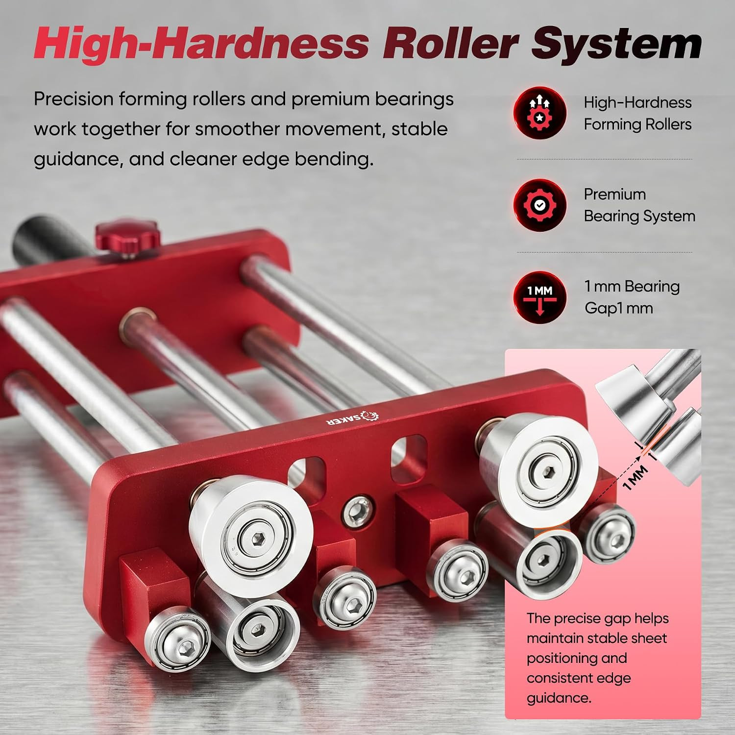2 Station Sheet Metal Bender, Portable Sheet Metal Roller Tool | 0-100° Bending