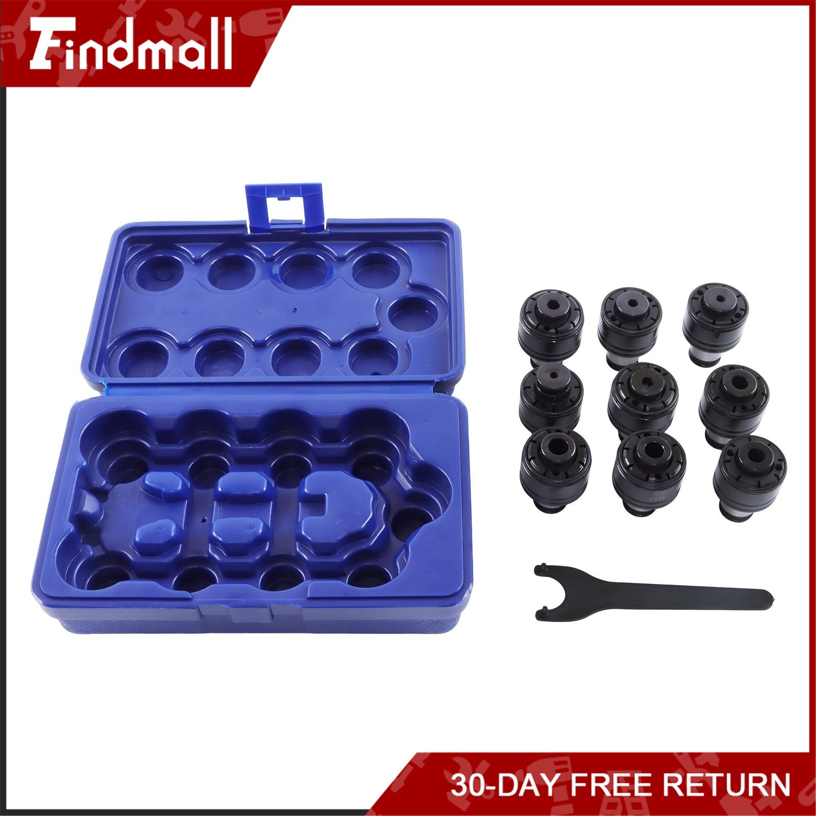 Findmall GT12 Tapping Collet Set 9Pcs 1/8″-1/2″ for Tapping Chuck