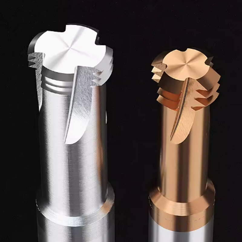 3-Teeth Thread Milling Cutter For Steel/Aluminum 3 Flute End Mill Tungsten Steel