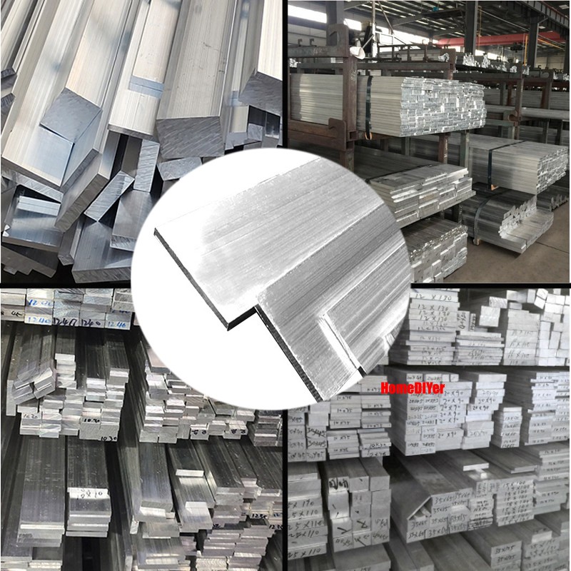 Aluminium Flat Bars Strips Metal Plate 100mm Length 6mm –100mm Wide Cut To Size