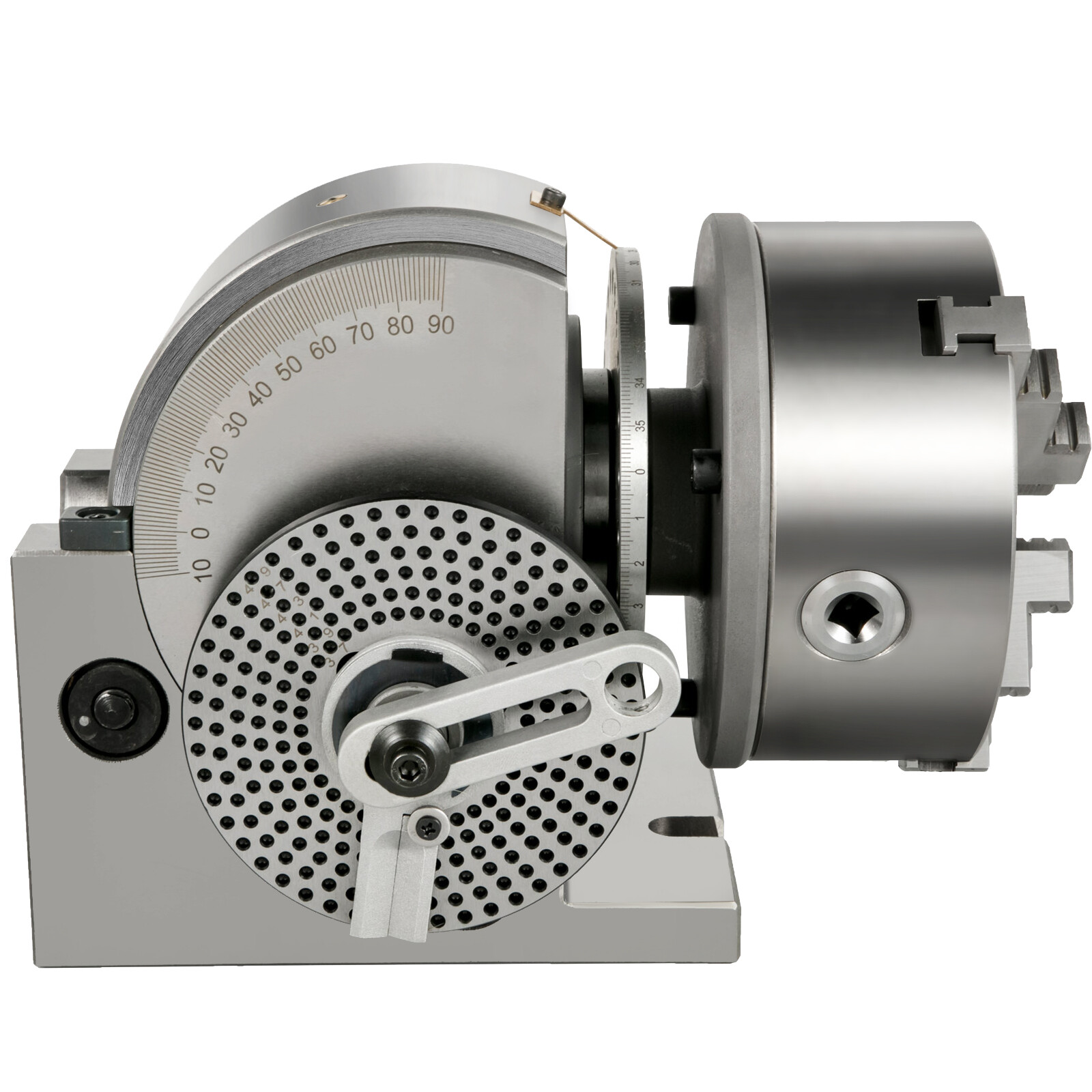 Indexing Dividing Head BS-1 6″ 3 Jaw Chuck & Tailstock for CNC Milling Machine
