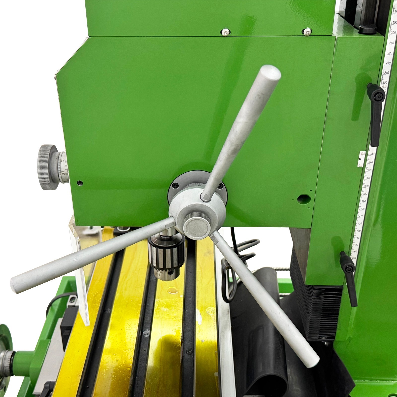 Heavy-Duty Cast Iron Milling Machine SM32V 110V 1.5KW Brushless R8 Taper 3-Axis