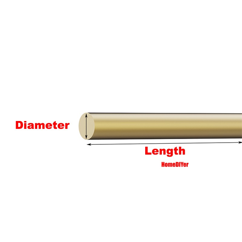 H59 Brass Round Bars Solid Rod Diameter 3mm-120mm Length 100mm 150mm 200mm-300mm