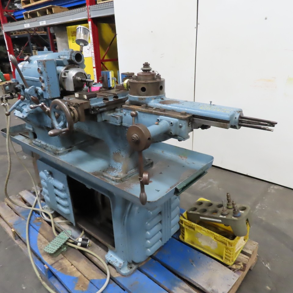 Foster 6″ Swing Vintage Screw Machine Lathe 6 Tool Turret 480V 3Ph 300-3600RPM