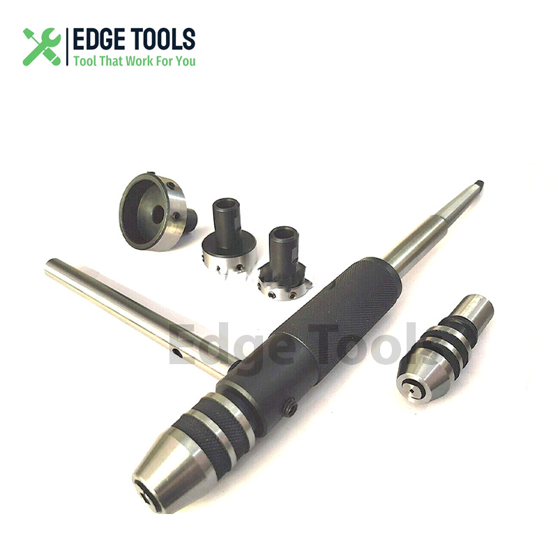 New Lathe Tailstock Tap & Die Holder Kit MT1 Shank Threading Tapping Set EDGE