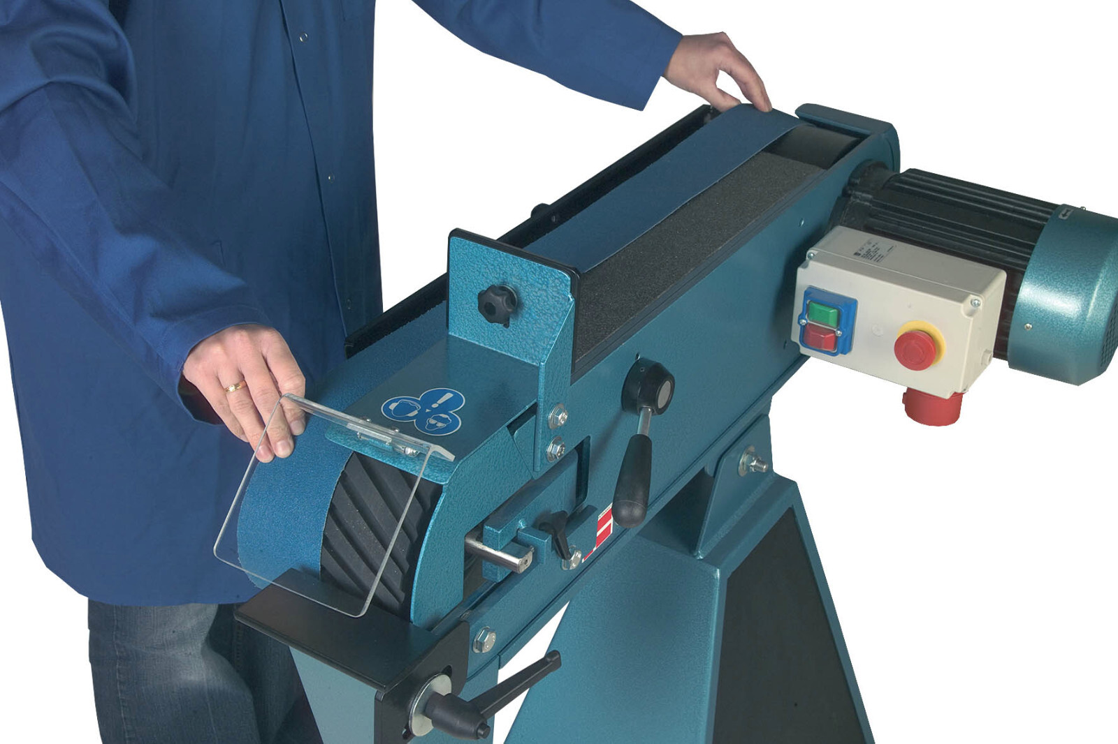 Scantool 75 480V 3-phase – 3″ Industrial Belt Grinder – 3″ x 79″ Grinding belt