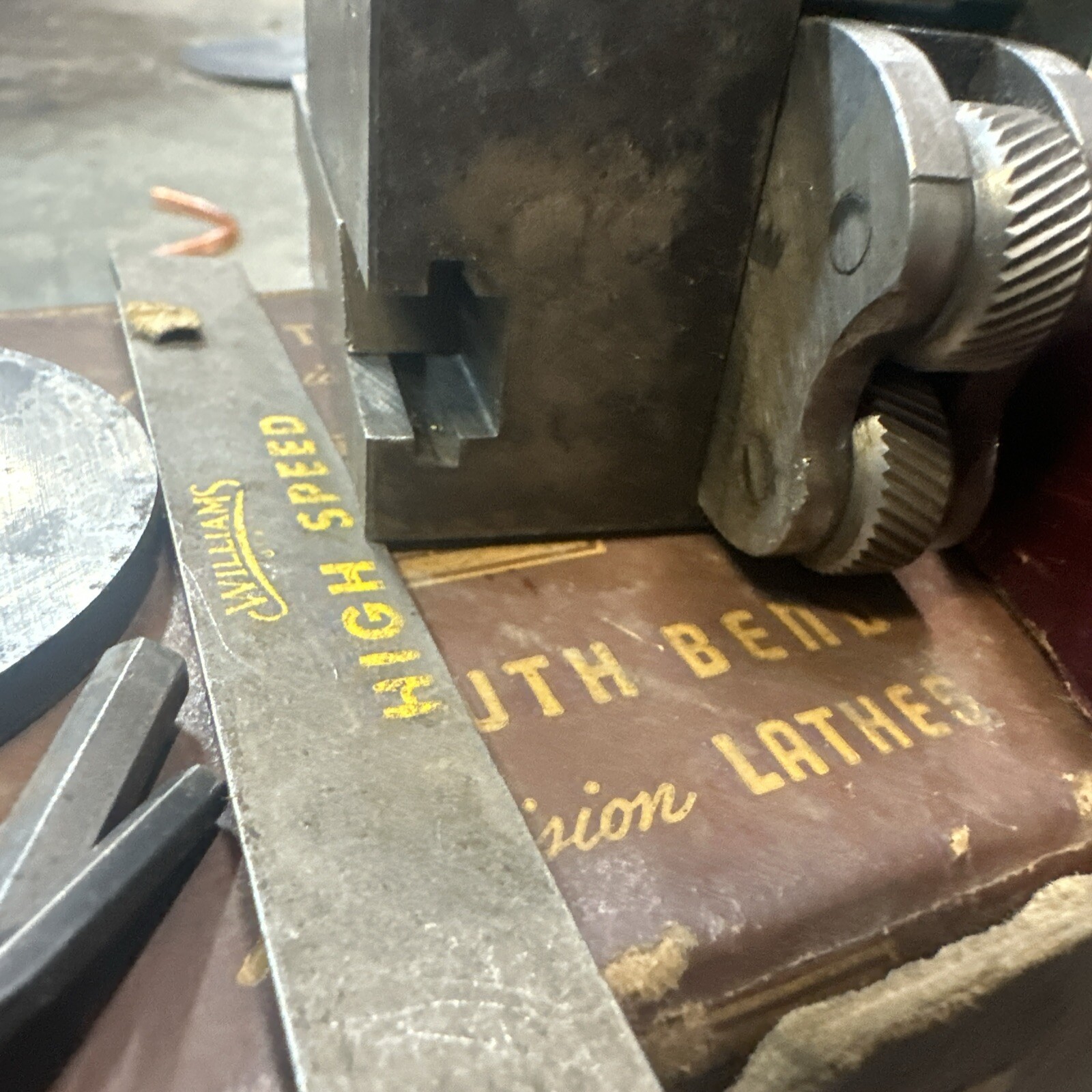 South Bend Lathe Works 9” Metal Lathe Tooling Lot Chuck Faceplate Tool Post Jig