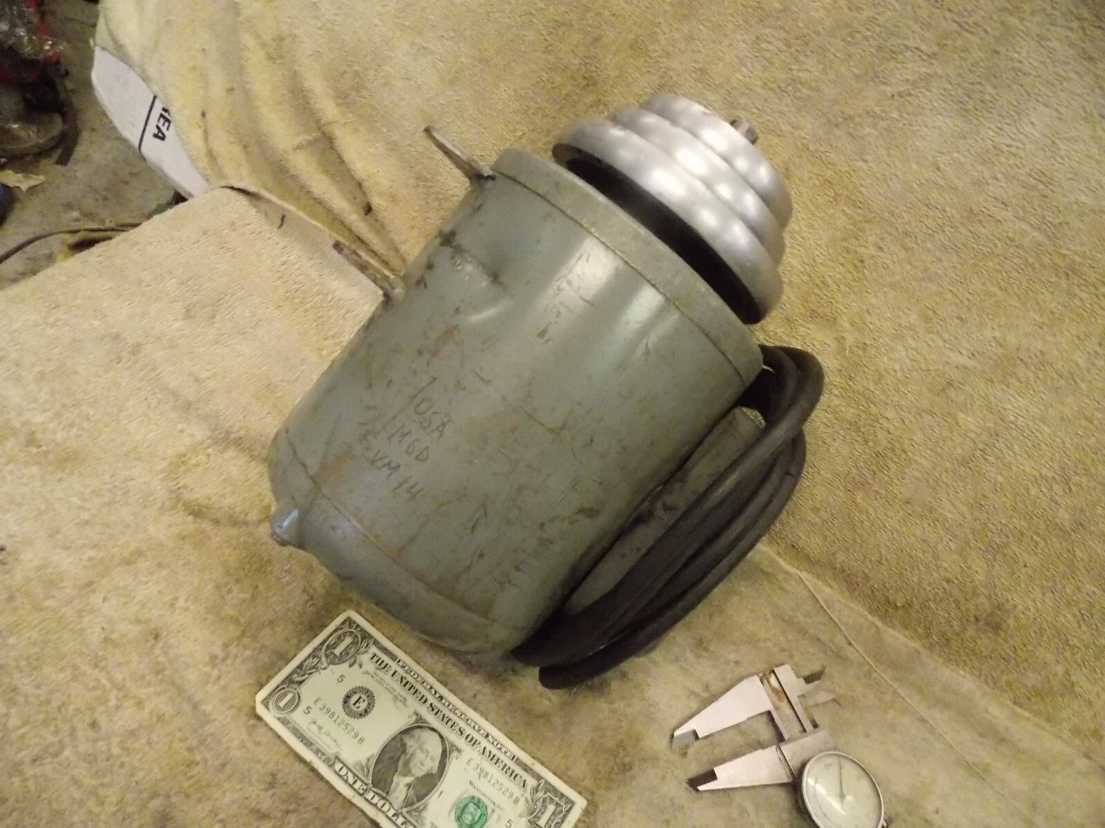 Dumore Tool Post Grinder Mount Motor 115v 1/3HP 1725rpm 5/8″shaft Step Pulley