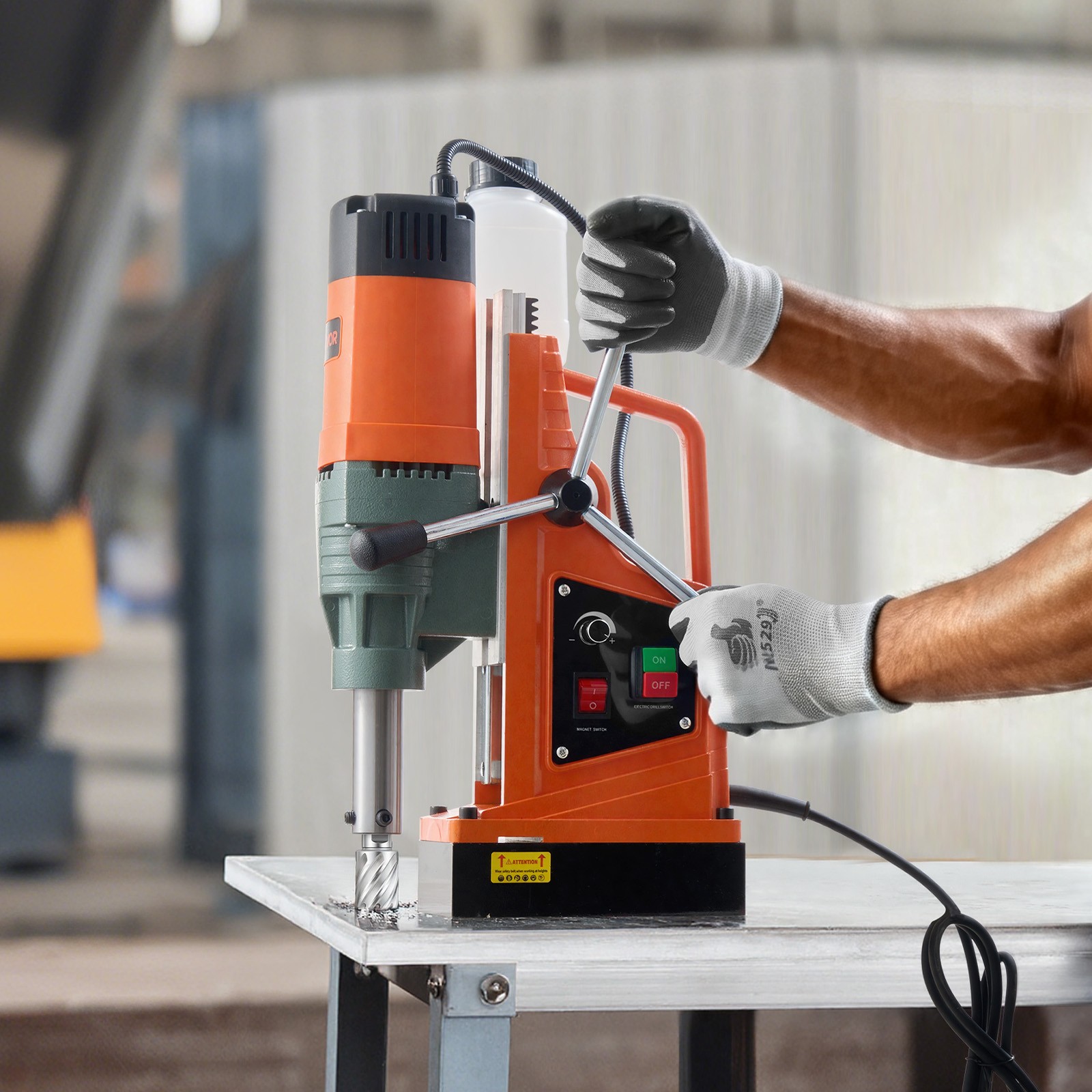 VEVOR Magnetic Drill Portable Mag Drill Press 1550W 2922 lbf 2″ Coring Diameter