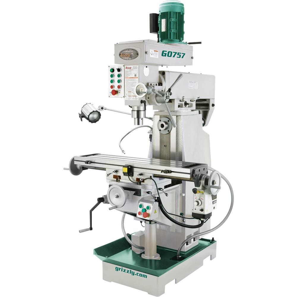 G0757 9″ x 39″ 2 HP Horizontal/Vertical Mill with Power Feed