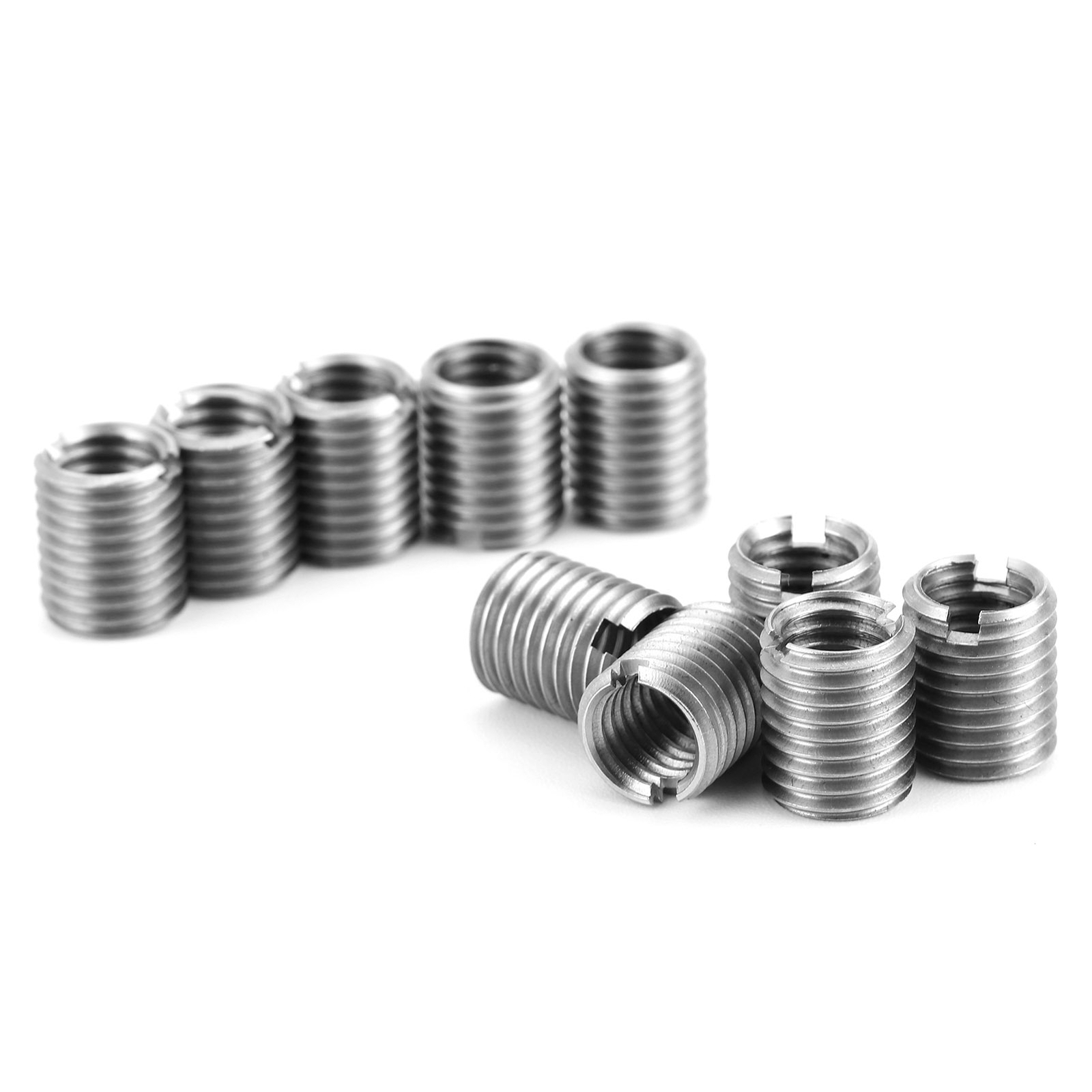 10X Thread Insert Kit Reducing Nuts Female M8x1.25 Male M10x1.25 12mm Length US@