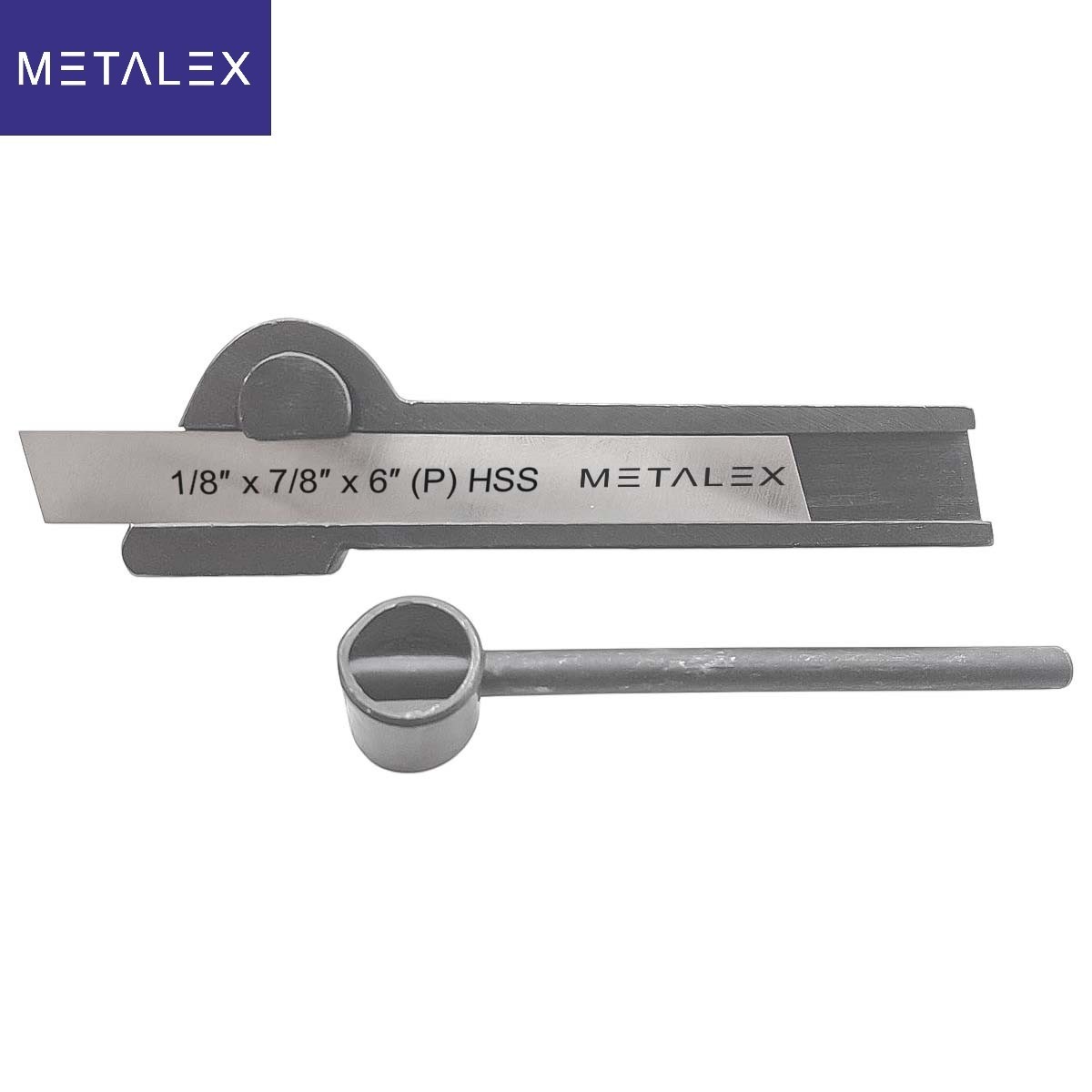5/8″ x 1-3/8″ x 7″ Lathe Cut Off Parting Tool Holder + HSS Blade 1/8″ x 7/8″ x 6