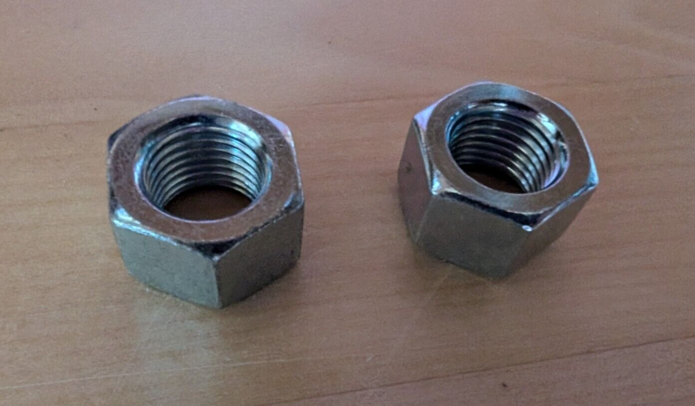 New 6in Bench Grinder 1/2-20 Arbor Nut Set (Baldor XY5020A12SP & XY5020A62SP)