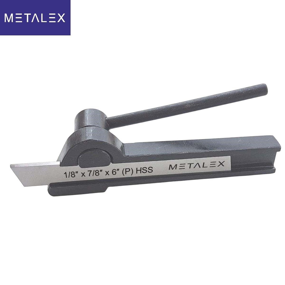 5/8″ x 1-3/8″ x 7″ Lathe Cut Off Parting Tool Holder + HSS Blade 1/8″ x 7/8″ x 6