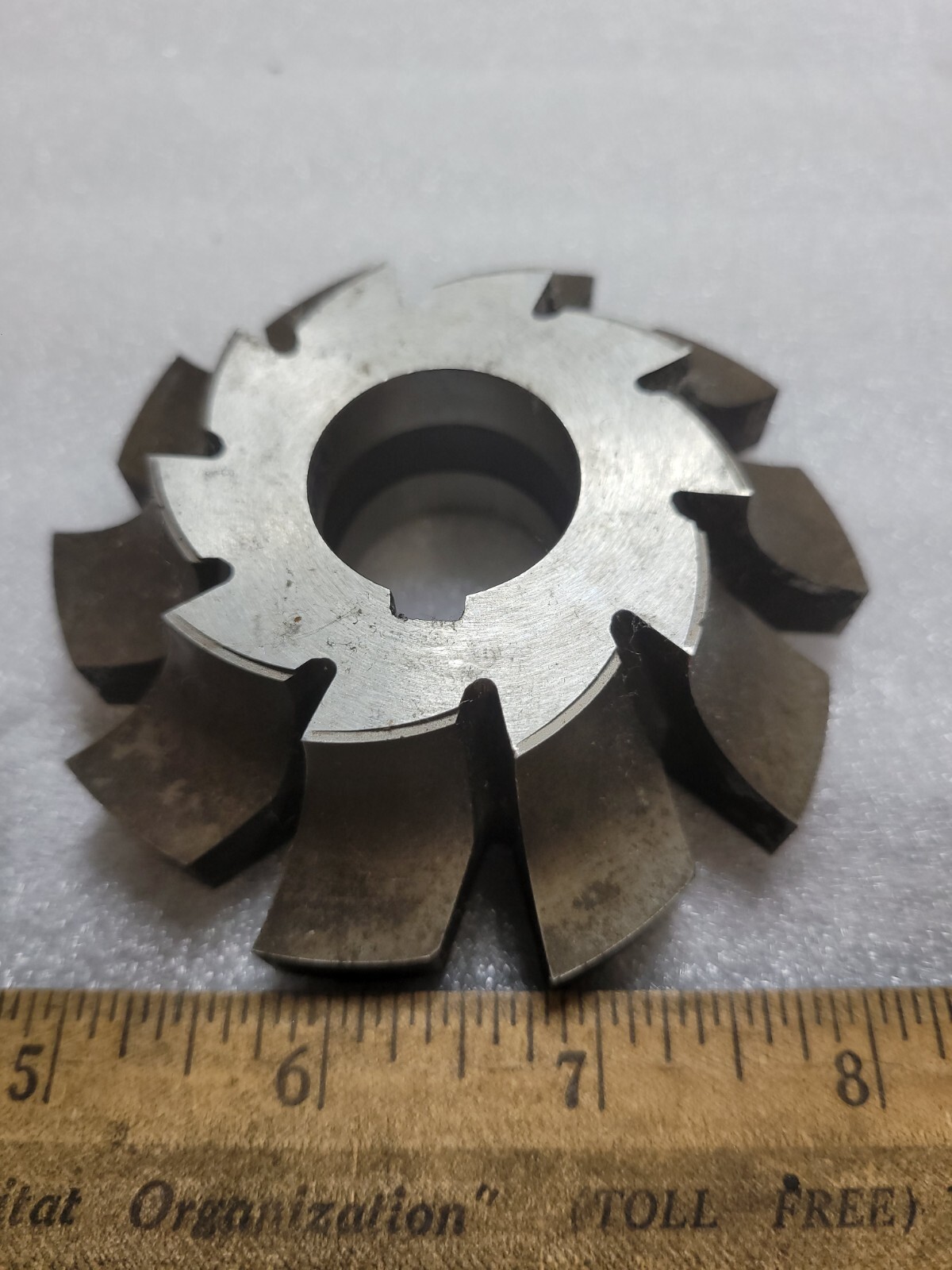 NTD 5/8″ RADIUS HS CORNER ROUNDING MILLING CUTTER, 3 1/2″ x 5/8R x 1 LH