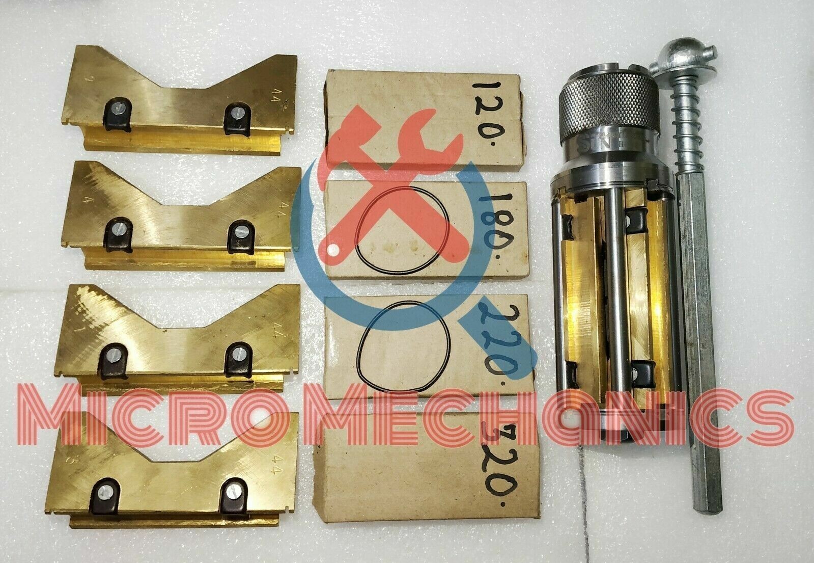 Engine Block Clyinder Hone Tool Expanding size 3.500″ to 6″ + 4 Set of Stones