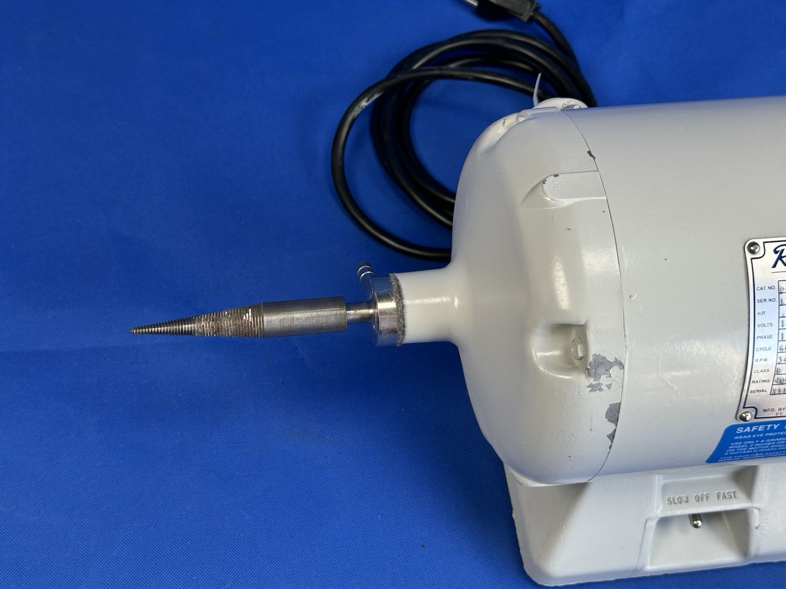 RAY FOSTER PR75 Dental 2-Speed Polishing Lathe 1/3 HP, With L Handler