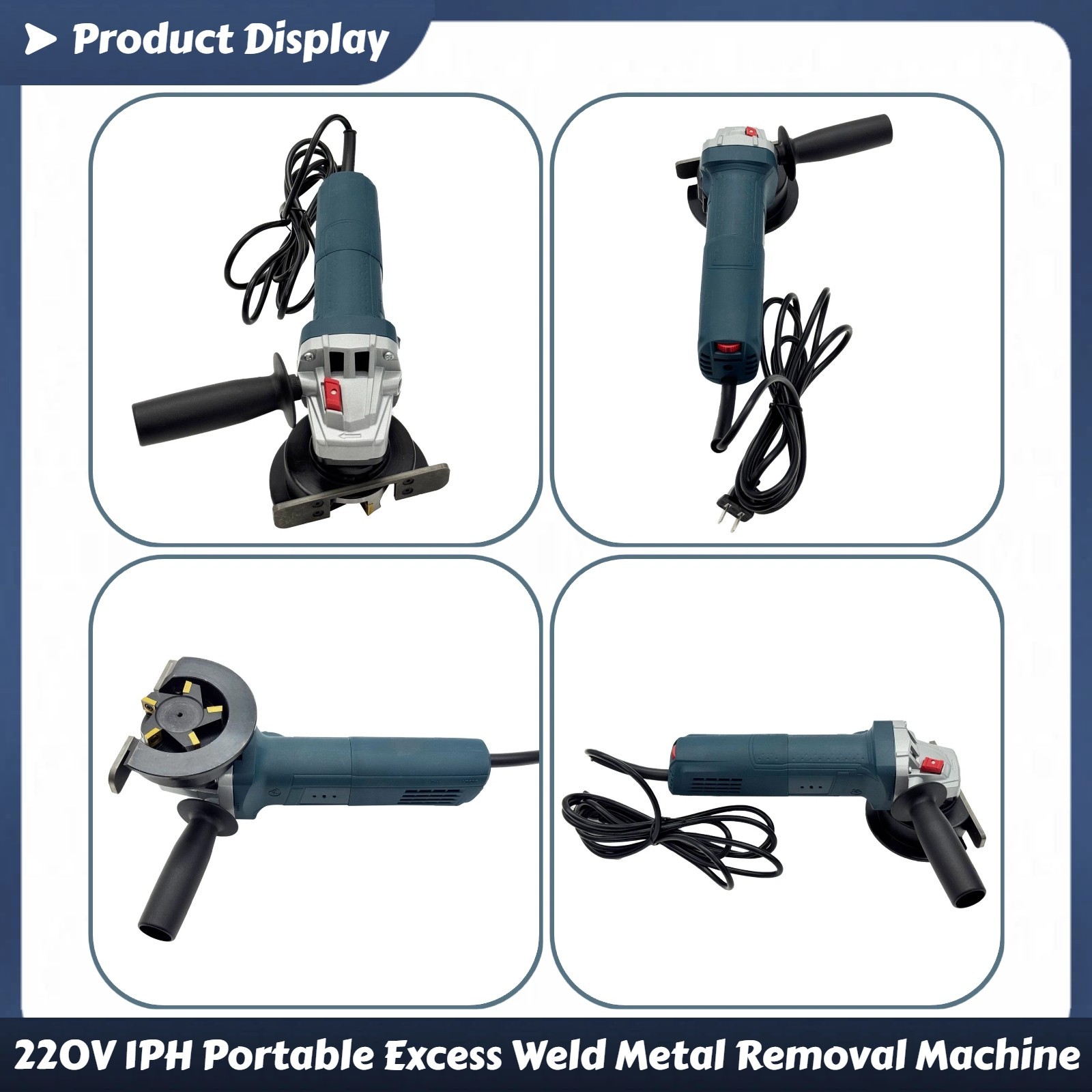 220V 1PH Weld Shaver Industrial Portable Excess Weld Metal Removal Machine
