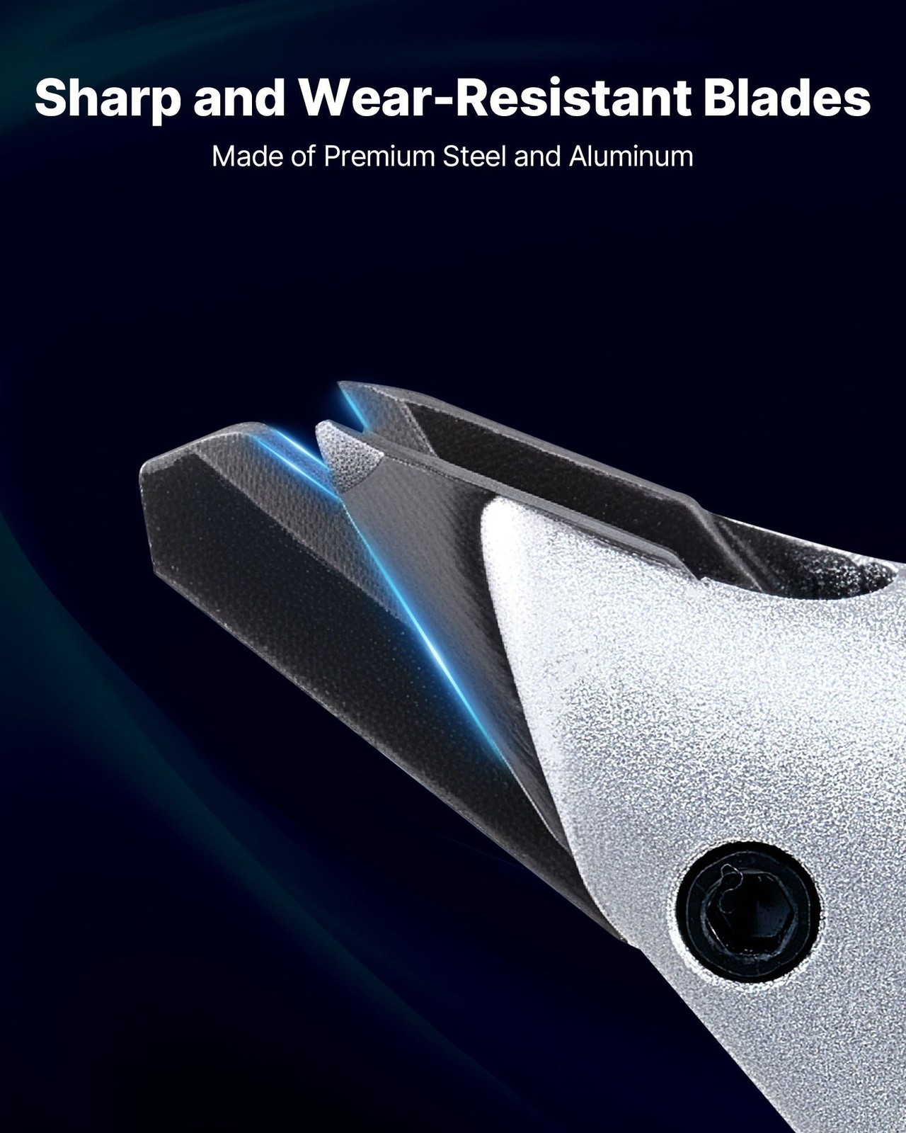 480W Metal Shear Tool, 360-Degree Adjustable Head, Variable Speed, 18GA/20GA