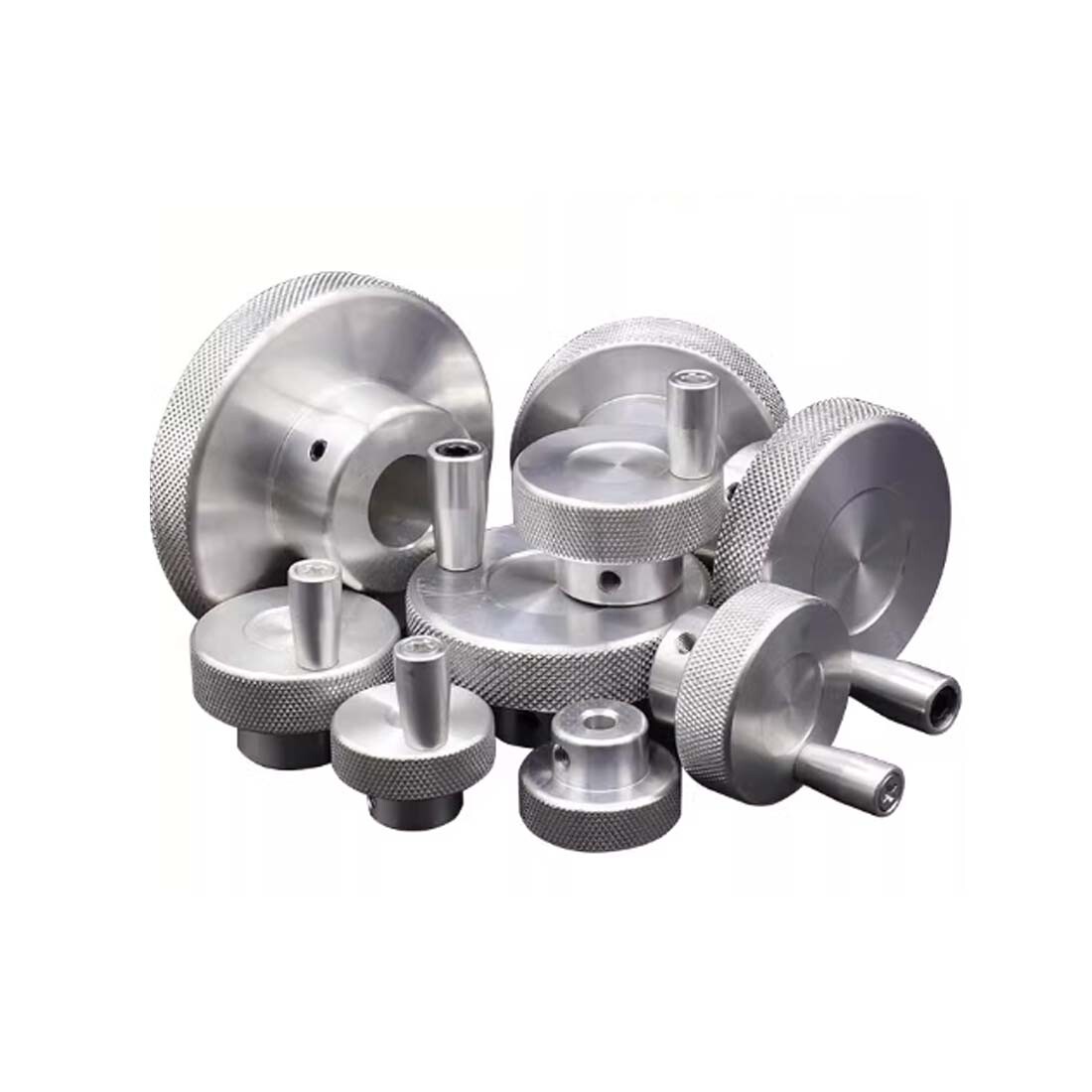 Mini Lathe Handwheel 20/30/40/50/60/80mm Aluminum Hand Wheel With Crank Handle