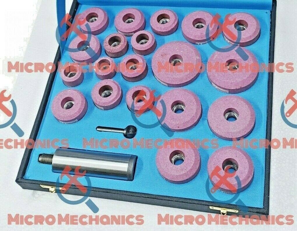 COMBO BOX – SIOUX PINK VALVE SEAT GRINDING STONES 20 PCS + STONE HOLDER + DRIVER
