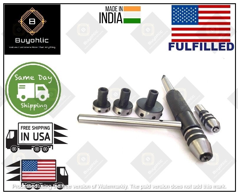 Tapping, Reaming & Threading Attachment Tailstock Die Holder Set- USA FULFILLED