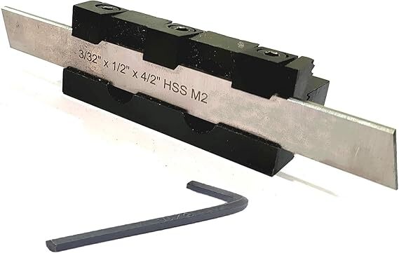 Adjustable T-Parting Cut off Holder w/Blade for Lathe Machine Tool