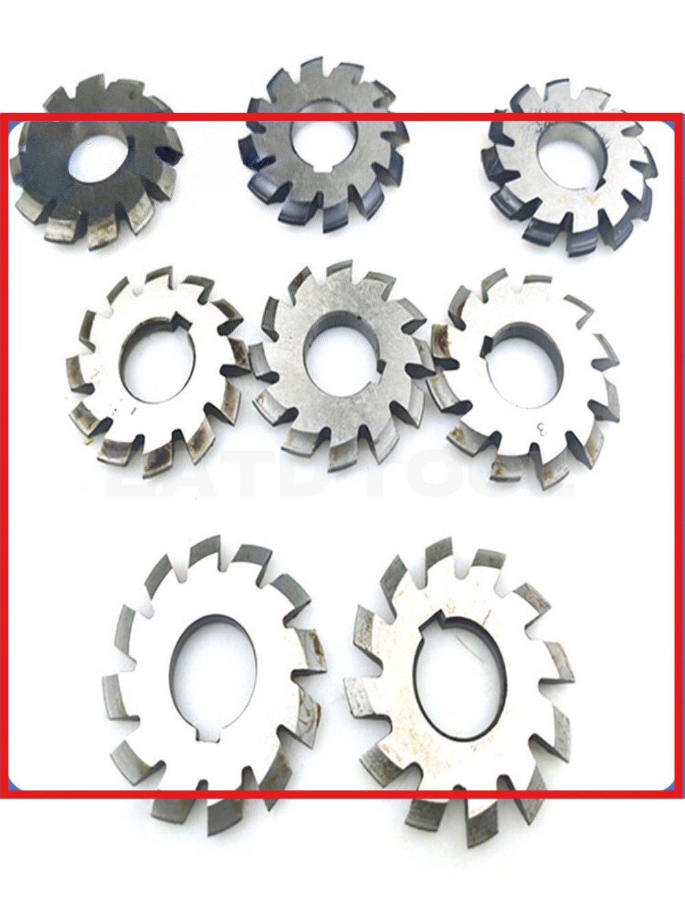8 Pcs/Set 14.5° Involute Gear Cutter DP8 DP10 DP16 DP20 DP22 PA14-1/2 HSS 8H Set